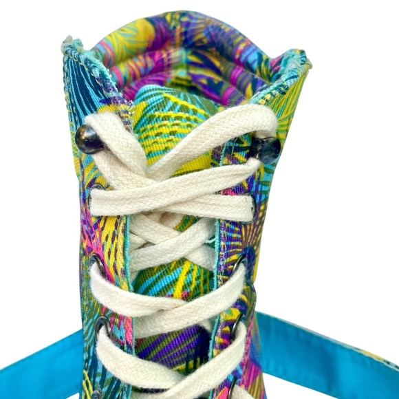 Madonna Material Girl Wedge Sneakers Sz 7 Tropical Coconut Girl Festival Shoes - Picture 10 of 16